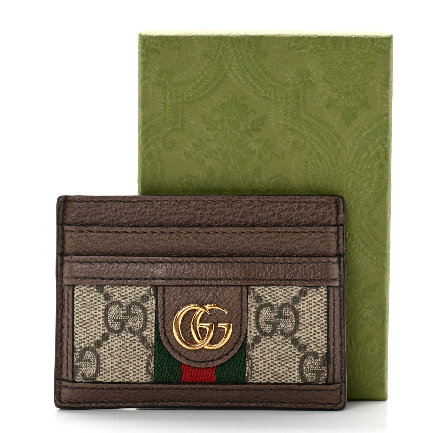 Gucci GG Supreme Monogram Ophidia Card Holder Brown 6 of 6
