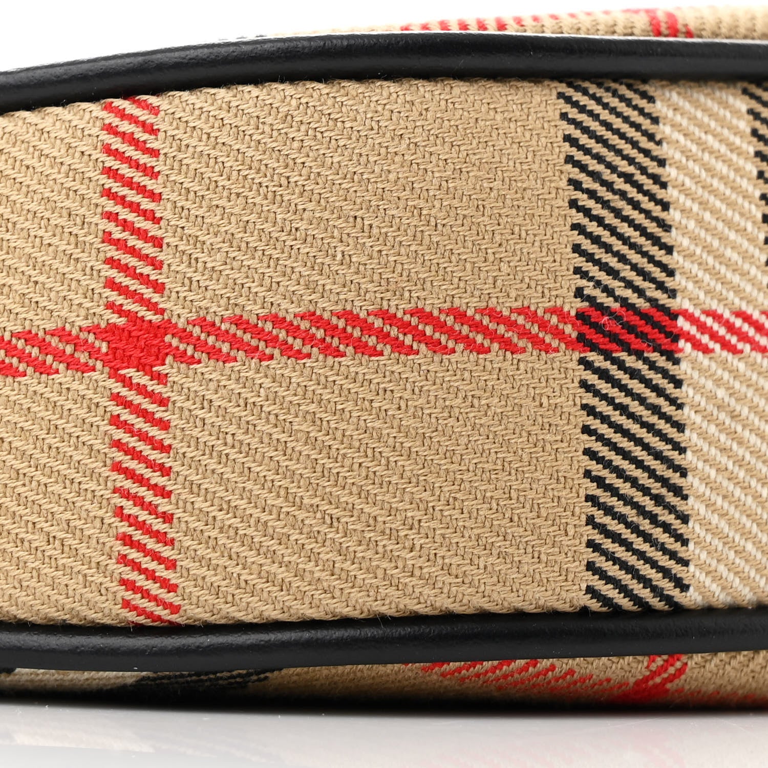 Burberry Vintage Check Calfskin Olympia Slim Pouch Archive Beige 8 of 9