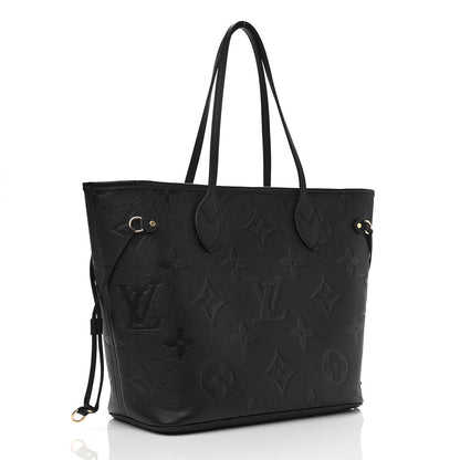 Louis Vuitton Empreinte Monogram Giant Neverfull MM Black 3 of 11