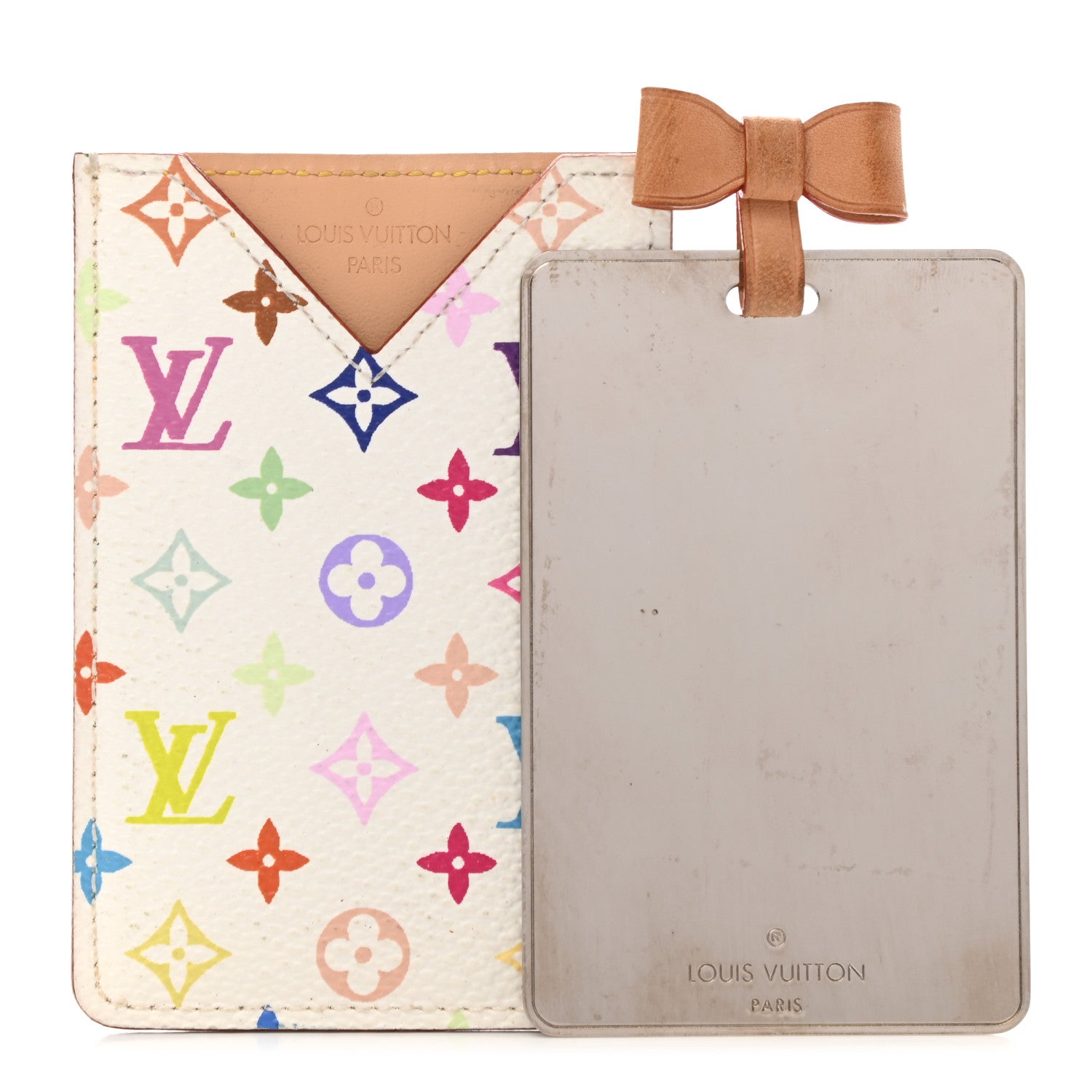 Louis Vuitton Monogram Multicolor Mirror and Case Pouch White 1 of 10