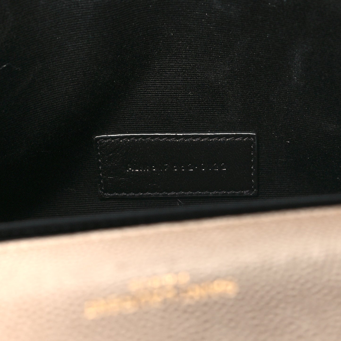 Grain De Poudre Matelasse Chevron Monogram Envelope Clutch Dark Beige