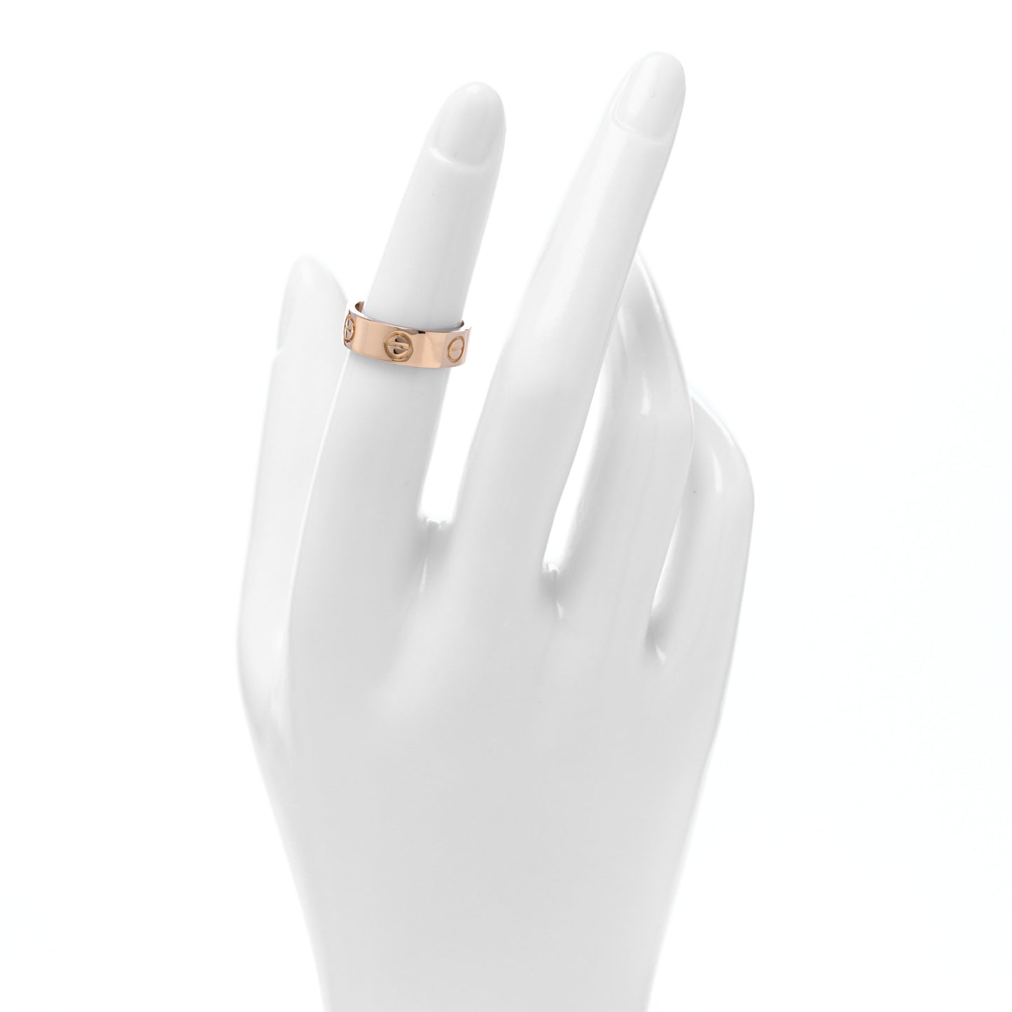 18K Pink Gold 5.5mm LOVE Ring 49 4.75