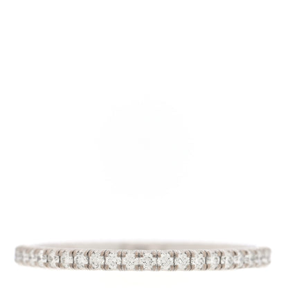 Cartier 18K White Gold Diamond 1.5mm Étincelle de Cartier Wedding Band Ring 49 5 1 of 5