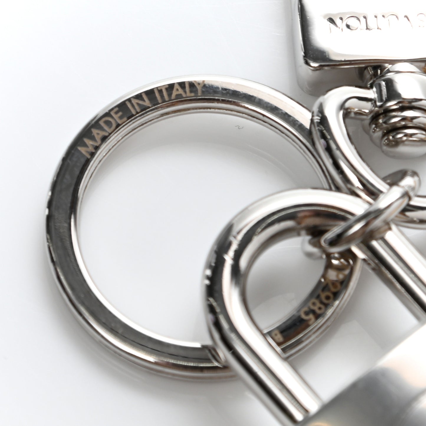 BFF Padlock Bag Charm Key Holder Gold Silver