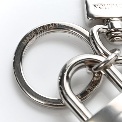Louis Vuitton BFF Padlock Bag Charm Key Holder Gold Silver 5 of 7