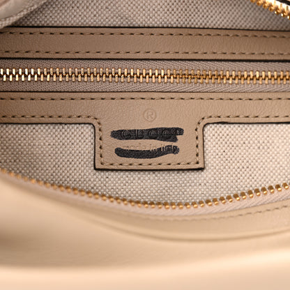 Gucci Aria Calfskin Web Large Attache Shoulder Bag Beige 7 of 10