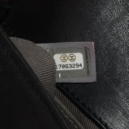 Chanel Calfskin Embossed Crystal Small Boy Flap Black 8 of 8