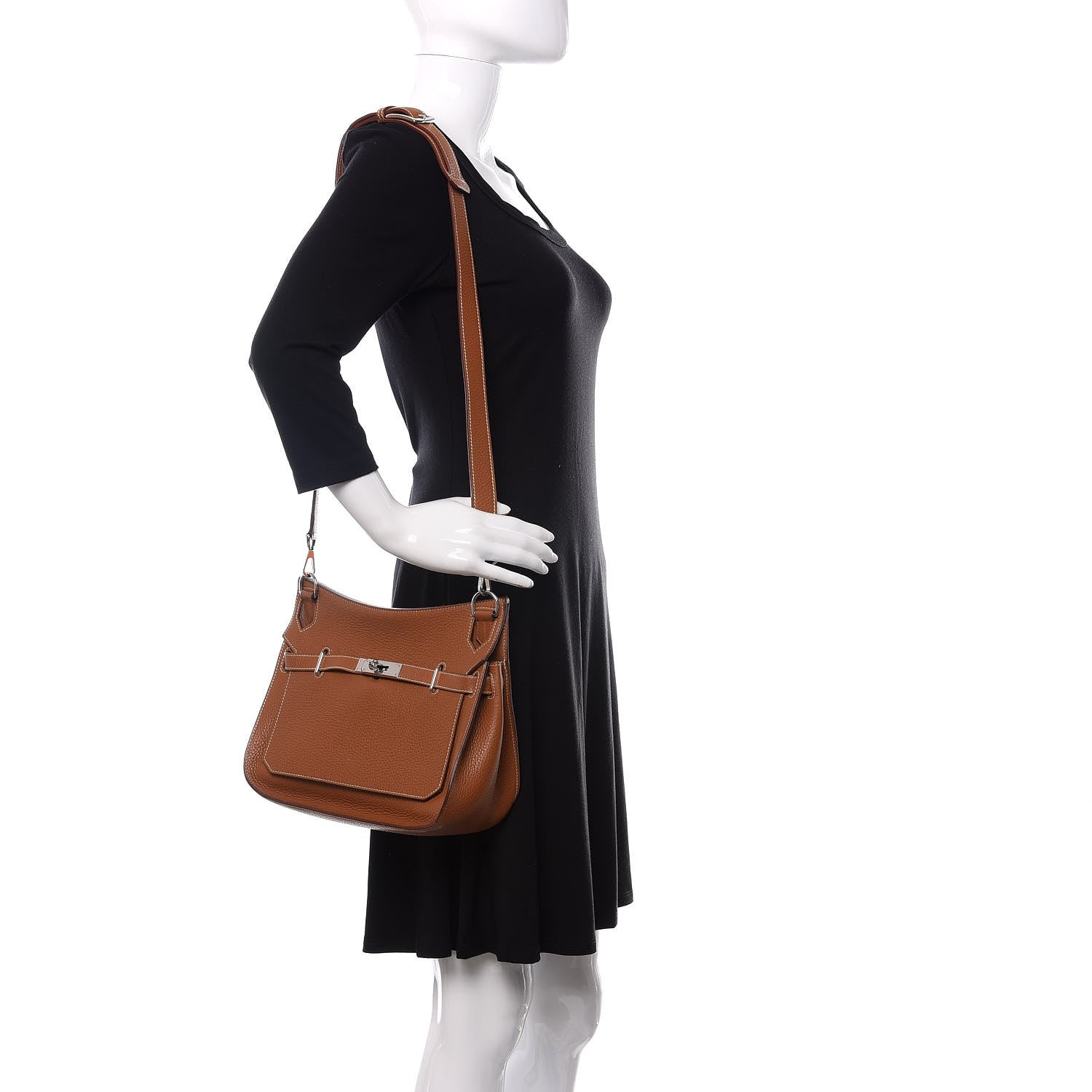 Hermes Taurillon Clemence Jypsiere 28 Gold 2 of 13