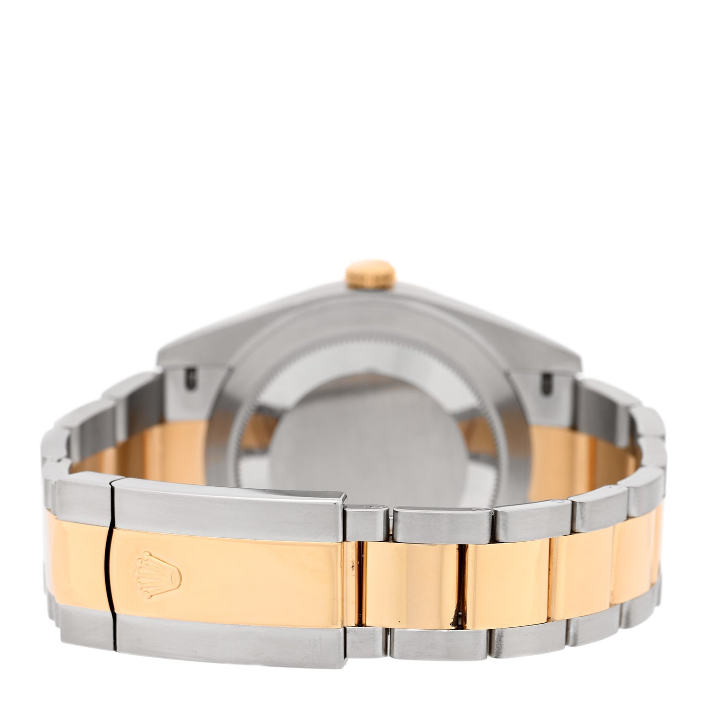Stainless Steel 18K Yellow Gold 41mm Oyster Perpetual Datejust Watch Black 126333