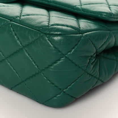 Chanel Lambskin Quilted Medium Double Flap Green 9 of 10