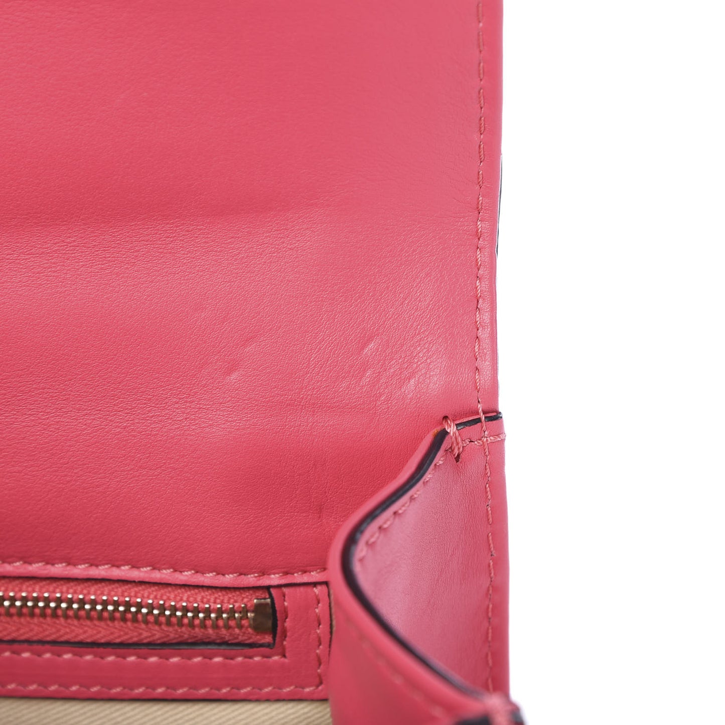 Vitello Medium Glam Lock Rockstud Flap Deep Rose
