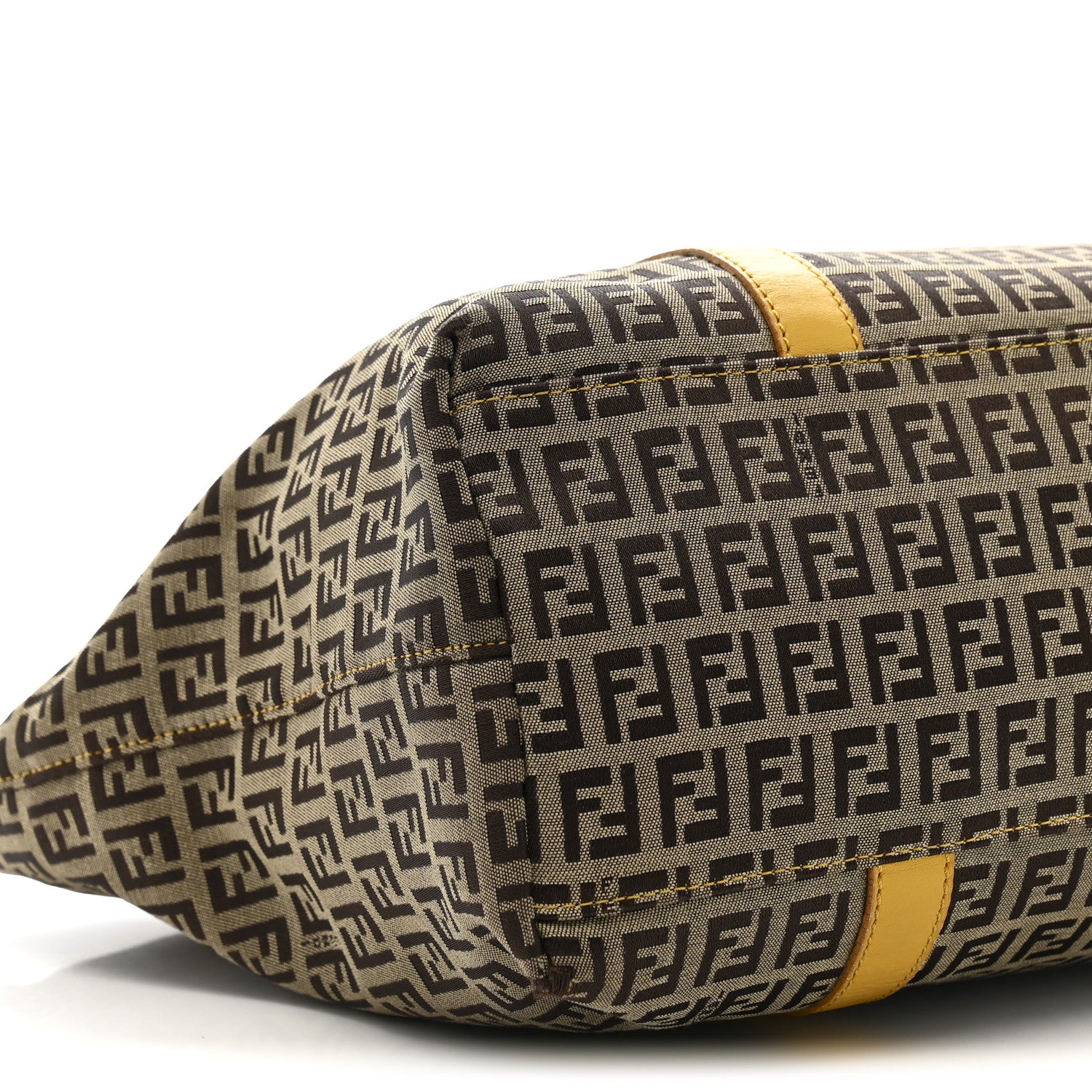 Fendi Zucchino Charm Large Shopper Tote Yellow 1771503 – FASHIONPHILE
