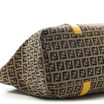 Fendi Zucchino Charm Large Shopper Tote Yellow 9 of 18
