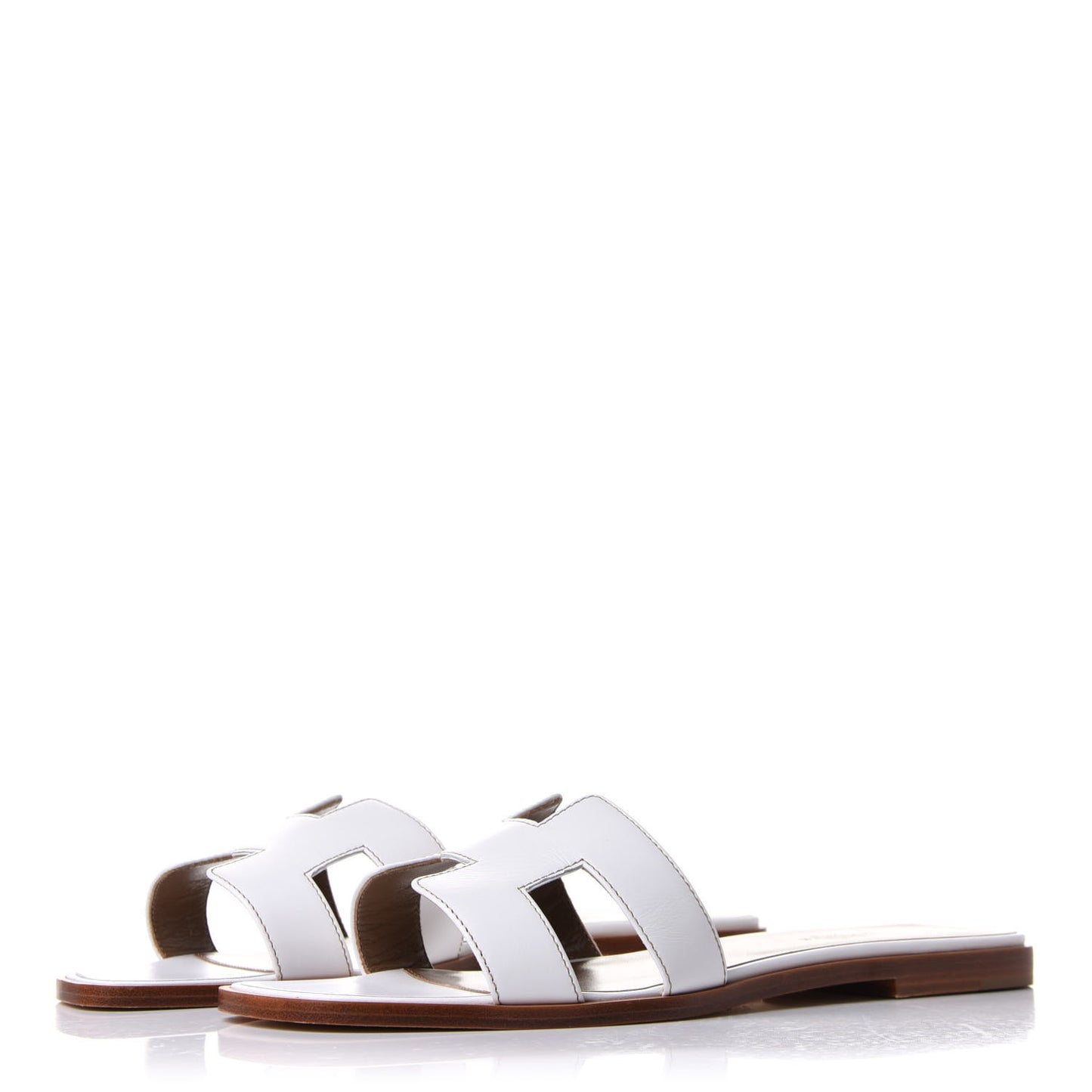 Box Calfskin Oran Sandals 40.5 White