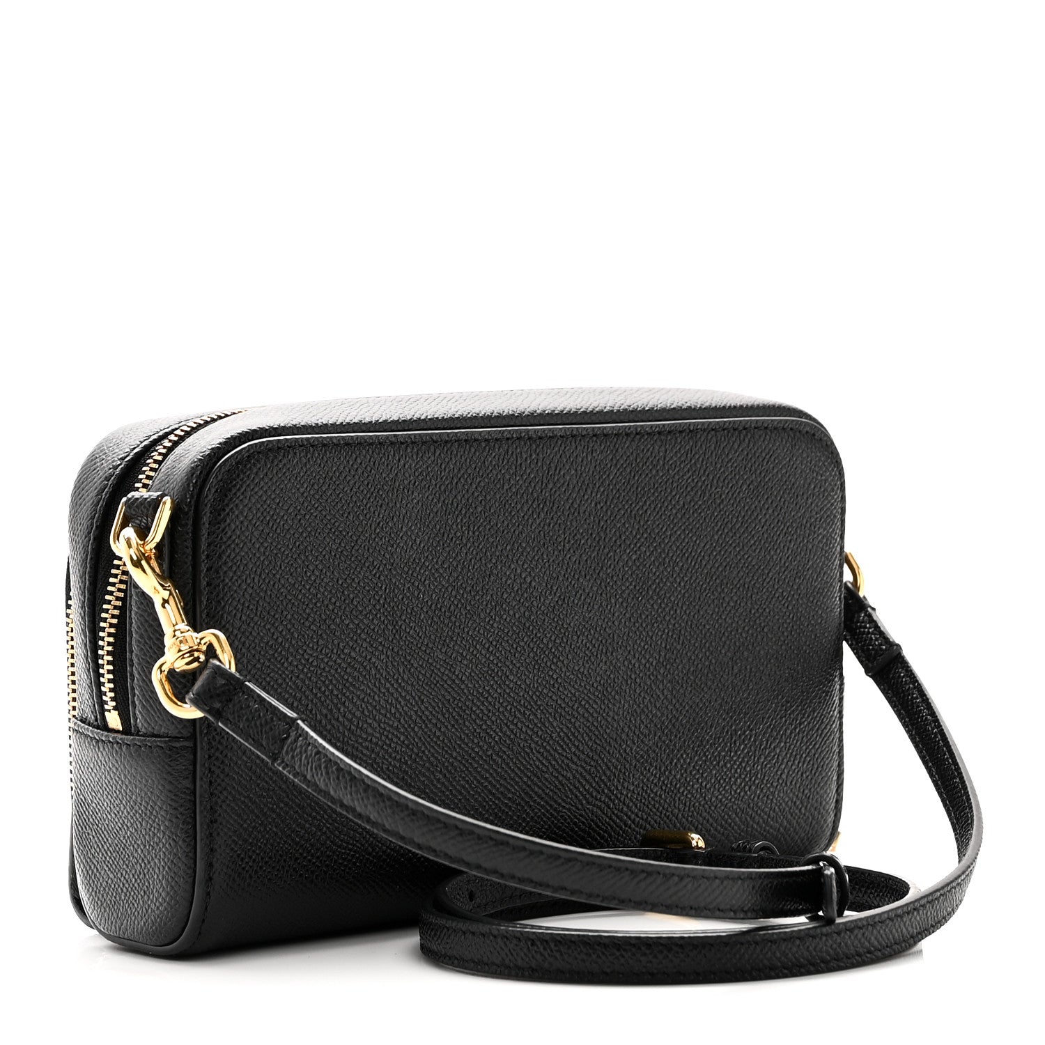 Christian Dior Grained Calfskin Caro Double Pouch Black 3 of 9