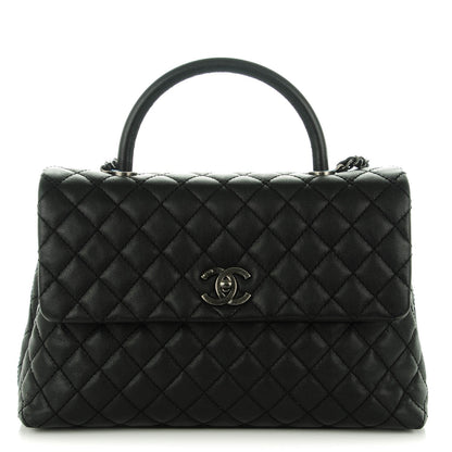 Chanel Caviar Quilted Medium Coco Handle Flap Black 1 of 7