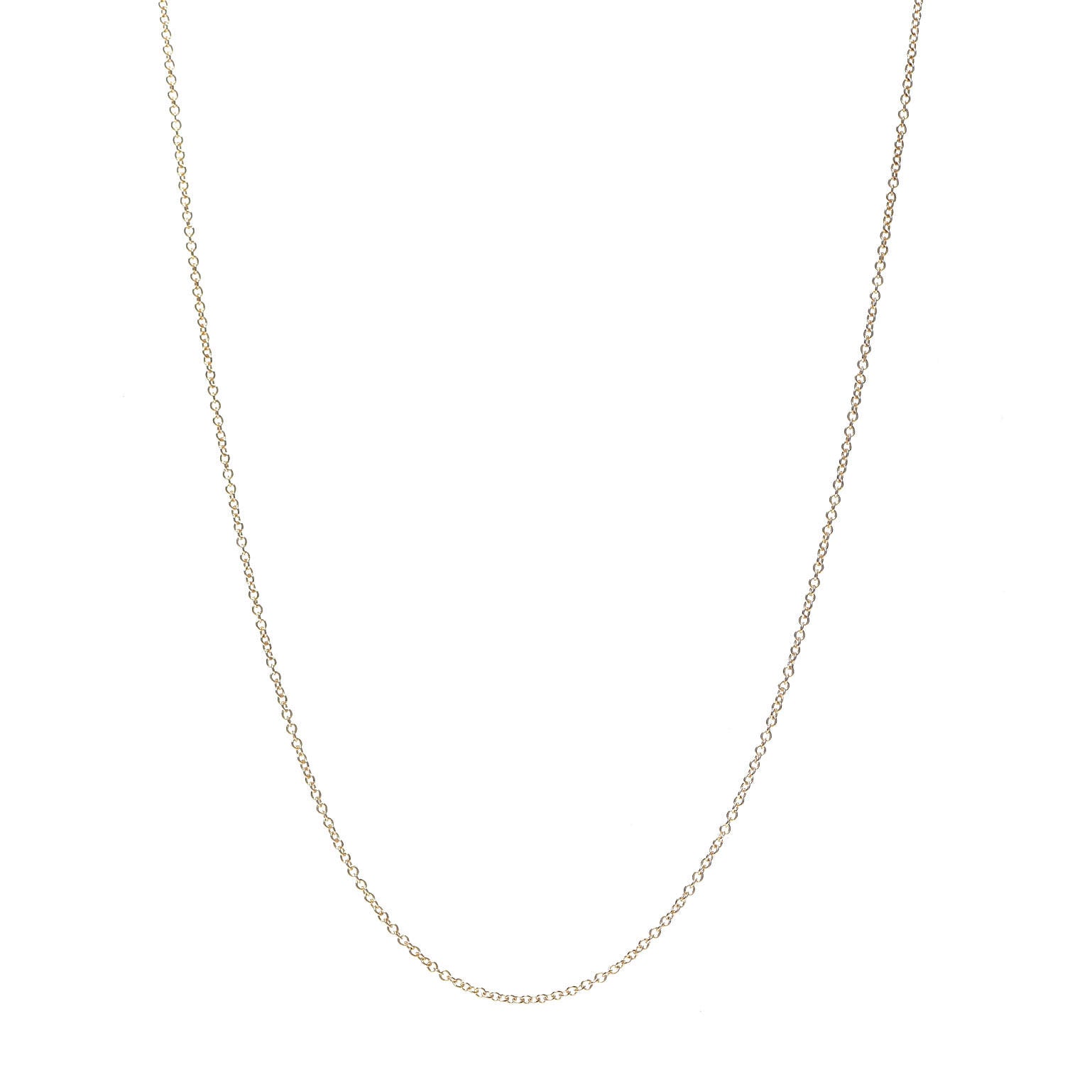 Tiffany 18K Rose Gold Chain Necklace 16" 1 of 5