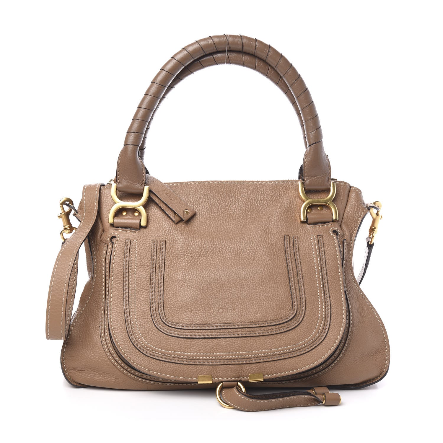 Chloe Calfskin Medium Marcie Satchel Nut 1 of 9