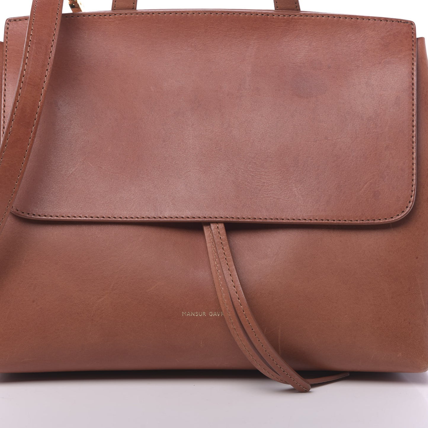 Calfskin Mini Lady Bag Brandy Cleo