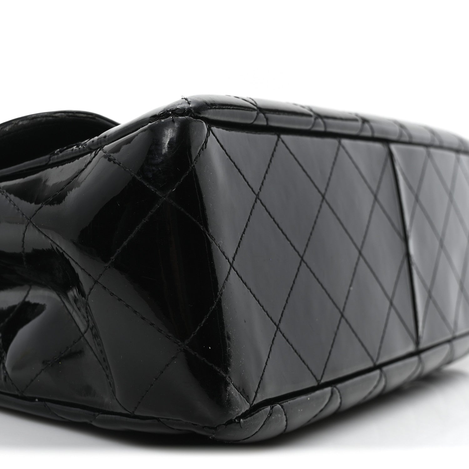 Chanel Patent Quilted Jumbo Single Flap Black 7 of 8