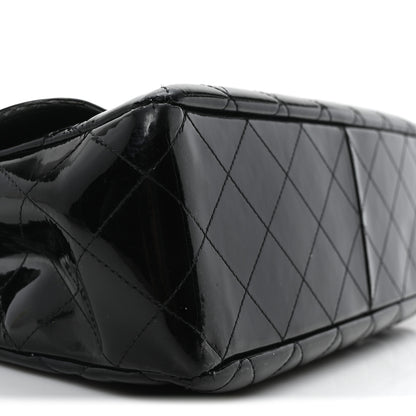 Chanel Patent Quilted Jumbo Single Flap Black 7 of 8