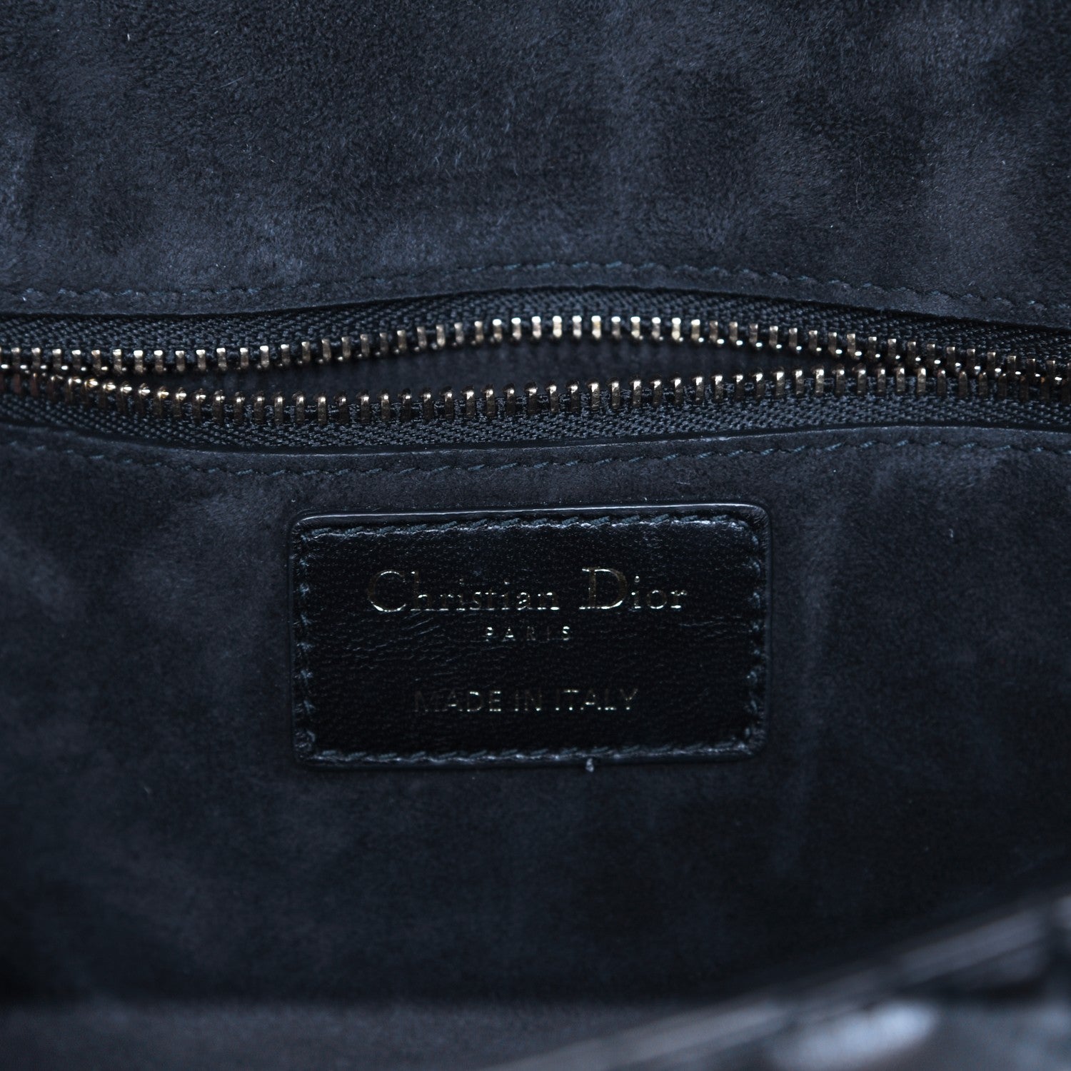 Christian Dior Lambskin Cannage Large Dioraddict Flap Bohemian Strap Black 12 of 23