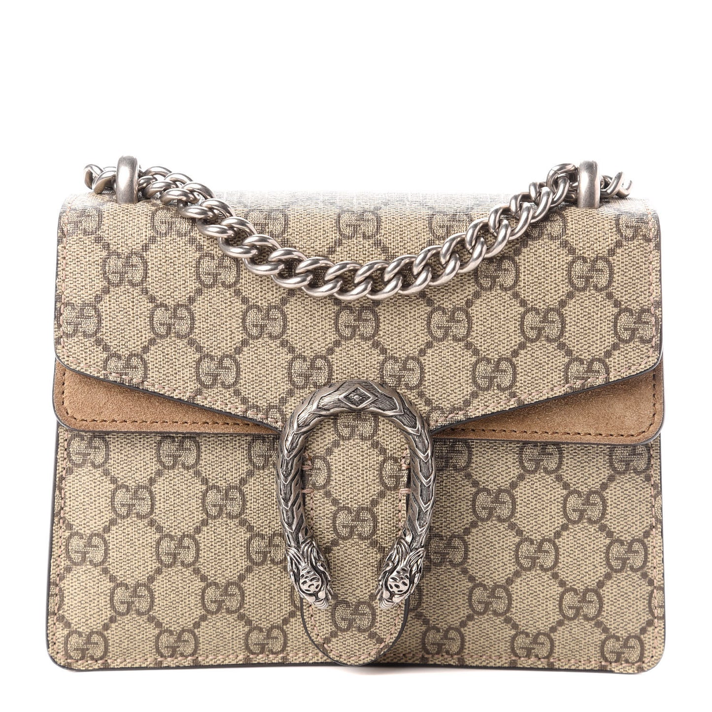 GG Supreme Monogram Mini Dionysus Shoulder Bag Taupe