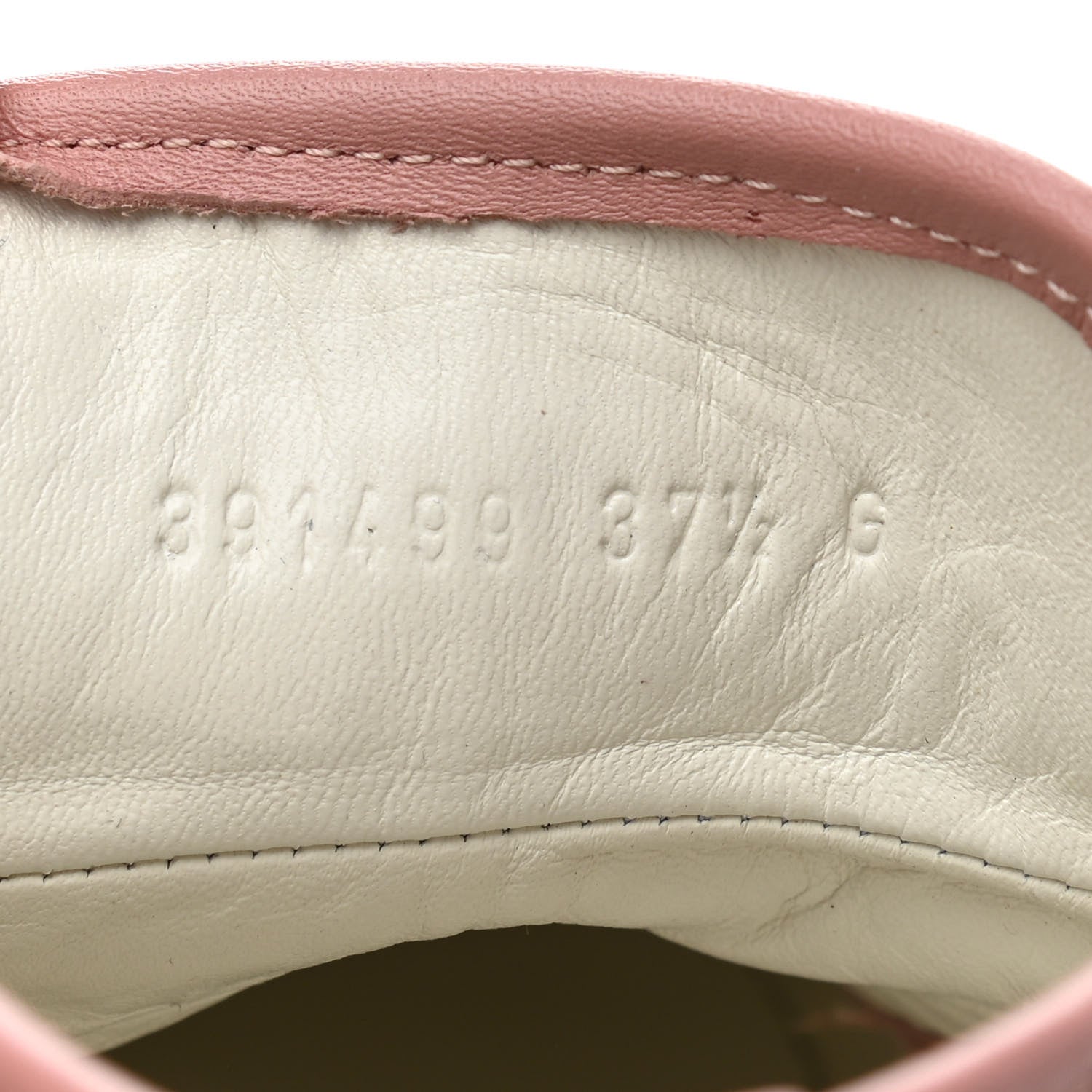 Gucci Microguccissima Womens High Top Sneakers 37.5 Soft Pink 8 of 10