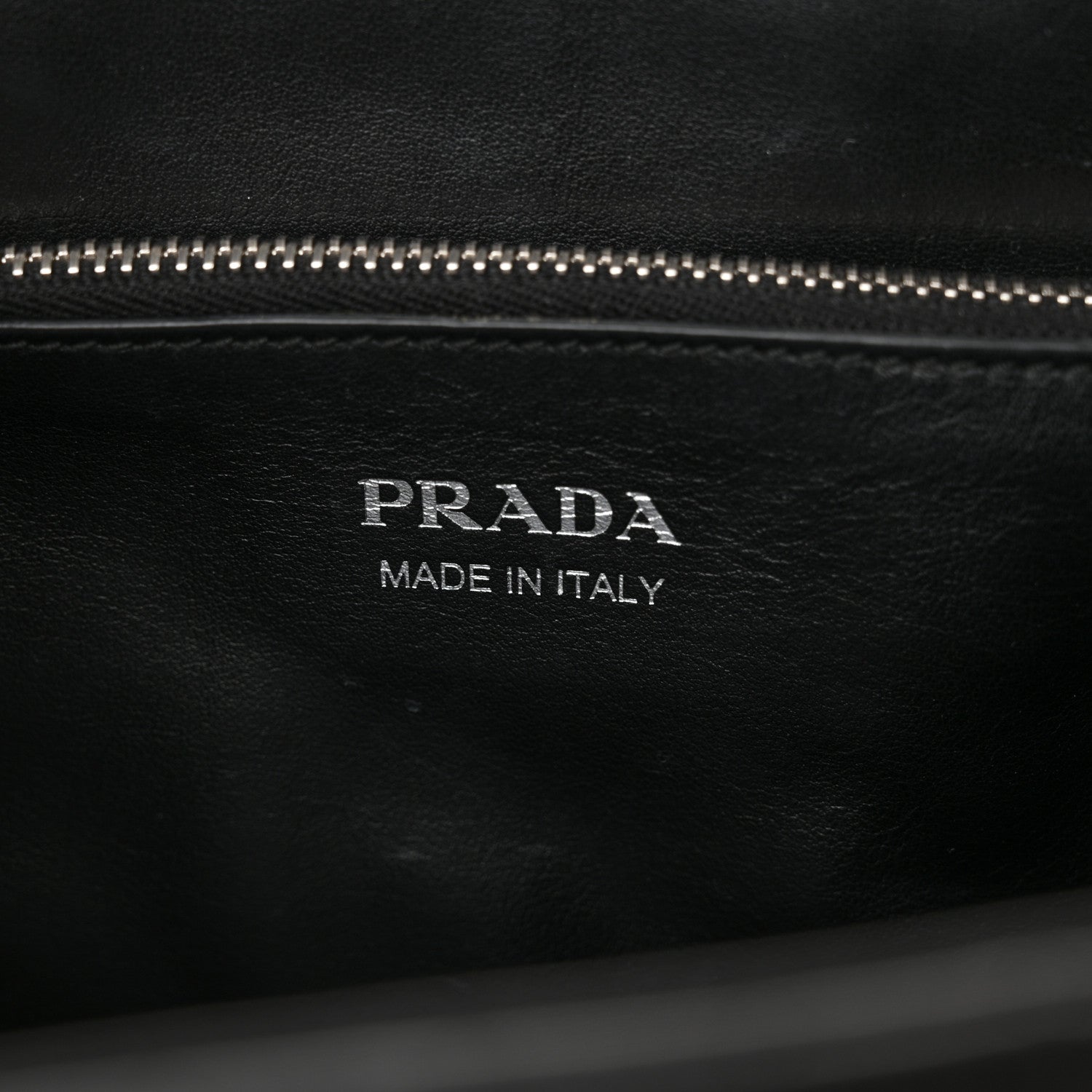 Prada Soft Calfskin Impunture Diagramme Tote Black 6 of 11
