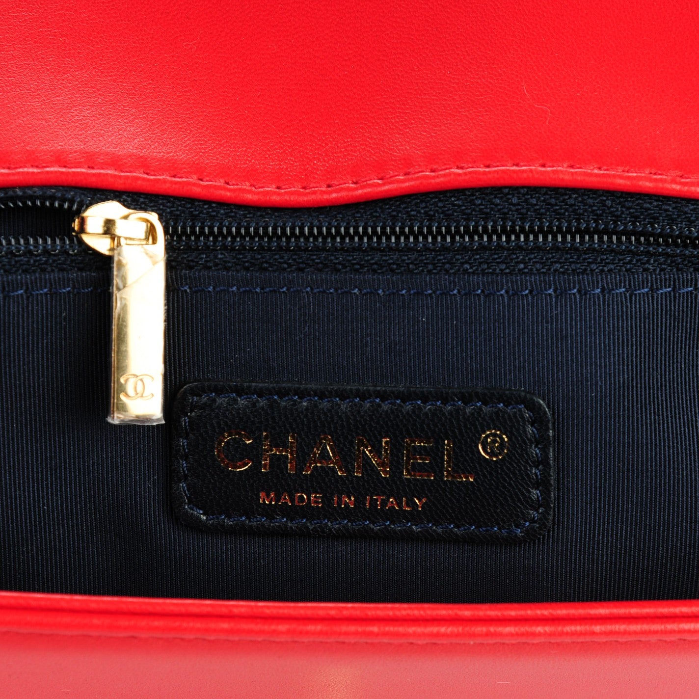 Chanel Lambskin Square Quilted Large Boy Cube Flap Red 6 of 10