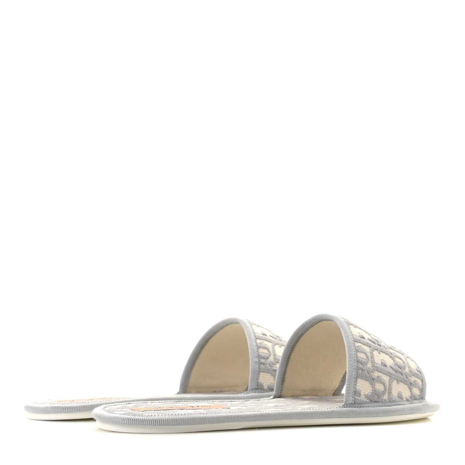 Christian Dior Velvet Oblique Chez Moi Sandal 41 Grey Stone 4 of 12