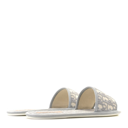Christian Dior Velvet Oblique Chez Moi Sandal 41 Grey Stone 4 of 12