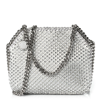 Stella McCartney Mesh Crystal Mini Falabella Tote Silver 1 of 8