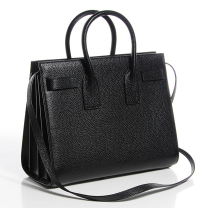 Louis Vuitton Grained Calfskin Small Sac De Jour Black 3 of 9