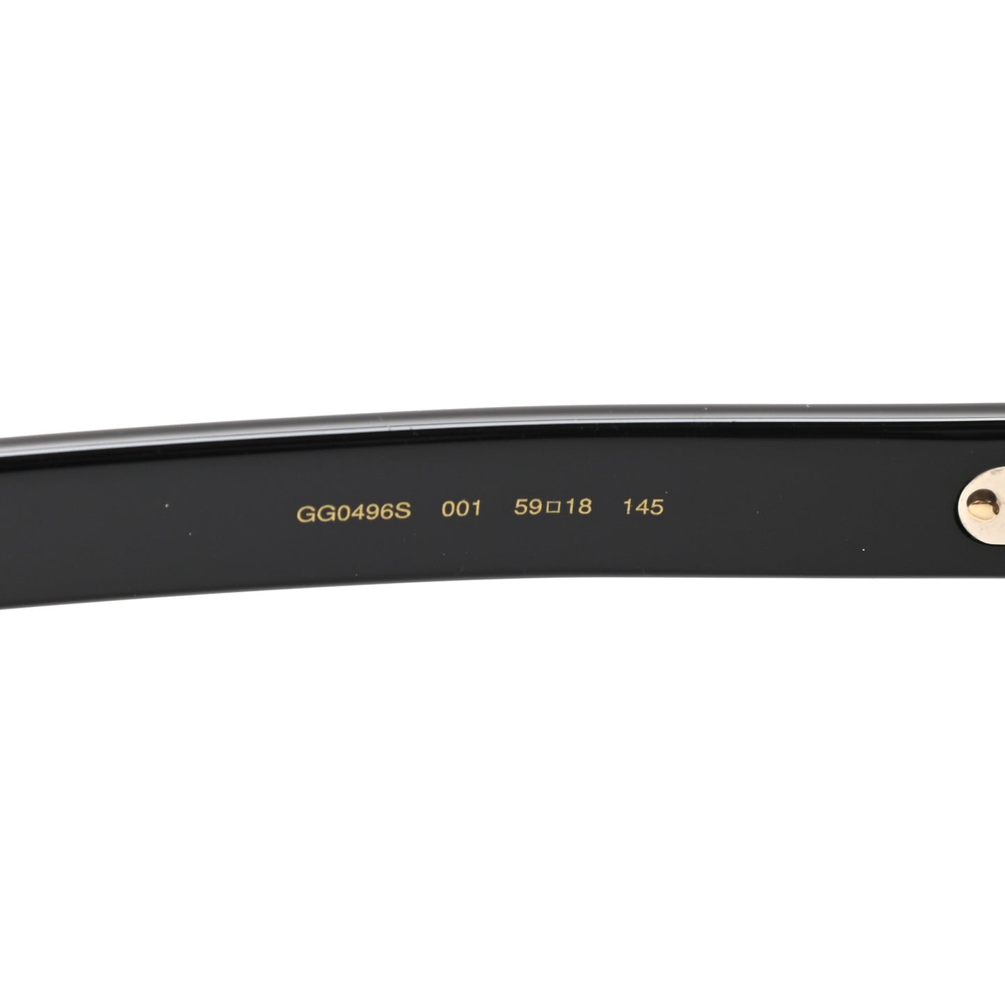 Acetate Geometric Sunglasses GG0496S Black