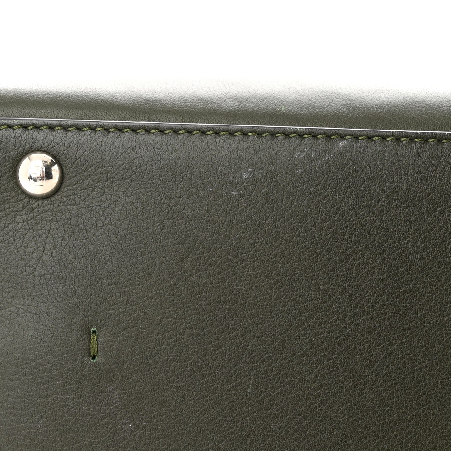 Vitello Dolce Marmol Shiny Nappa Petite 3Jours Tote Verde Prato