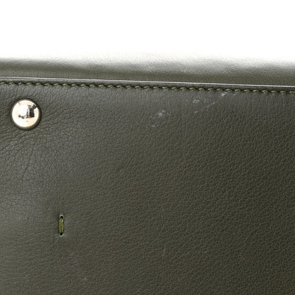 Fendi Vitello Dolce Marmol Shiny Nappa Petite 3Jours Tote Verde Prato 11 of 17