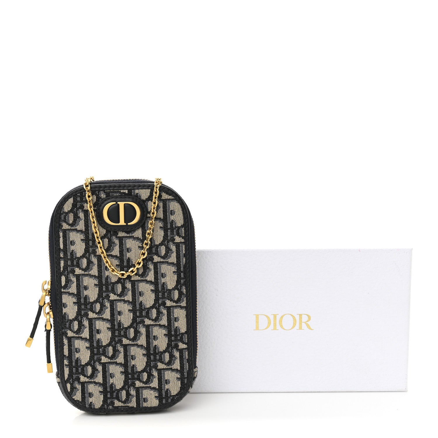 Christian Dior Oblique 30 Montaigne Phone Holder Blue 11 of 11