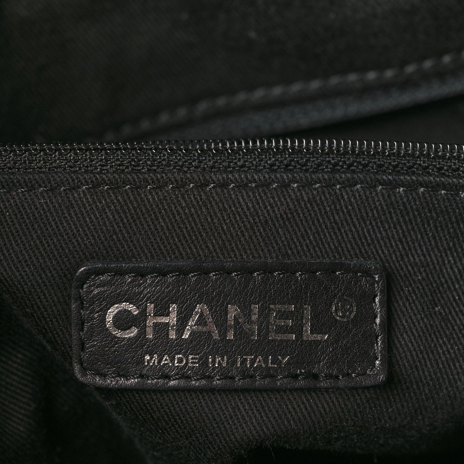 Chanel Nylon Calfskin Quilted Timeless Luggage Bag Black 6 of 11