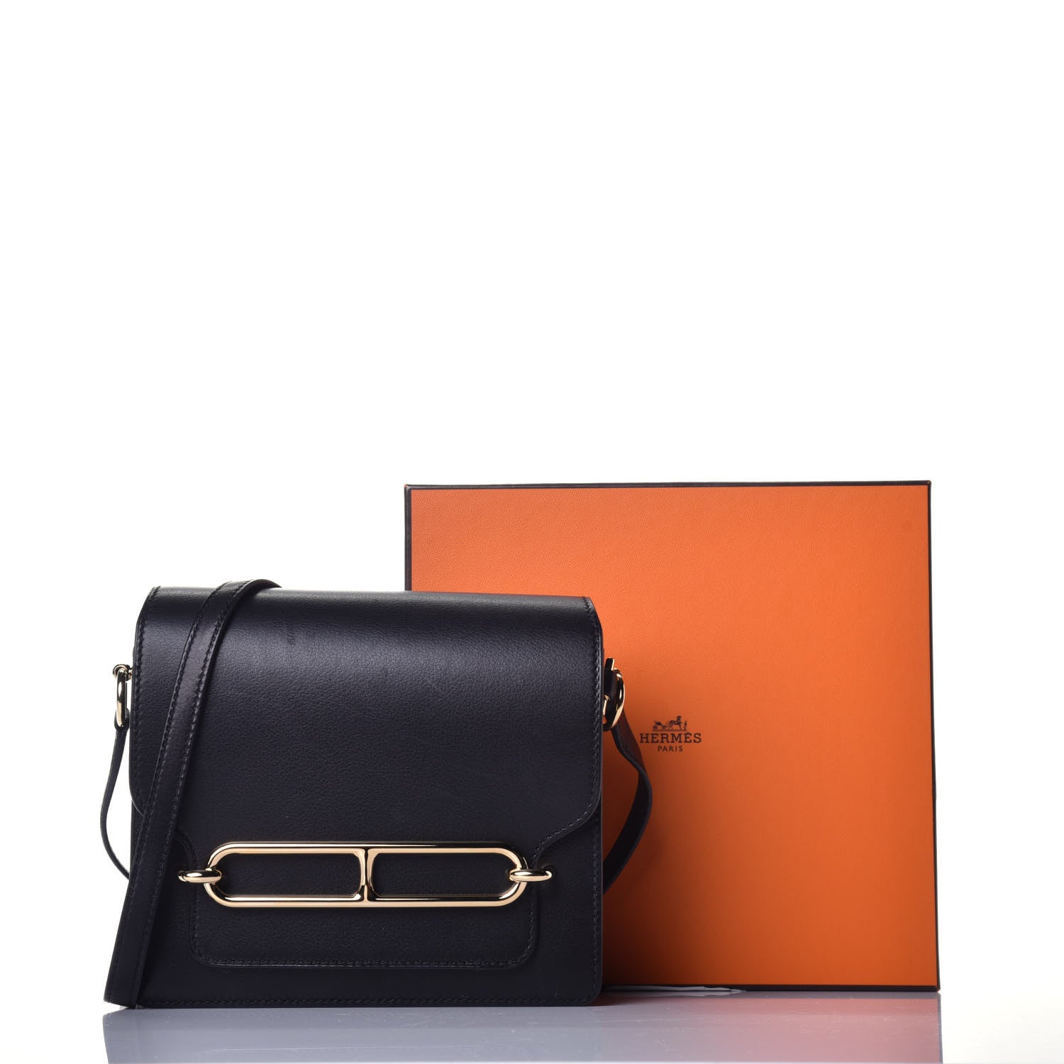 Hermes Evercolor Mini Sac Roulis Black 9 of 9