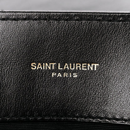 Saint Laurent Calfskin Y Quilted Monogram Medium Loulou Chain Satchel Black 6 of 11