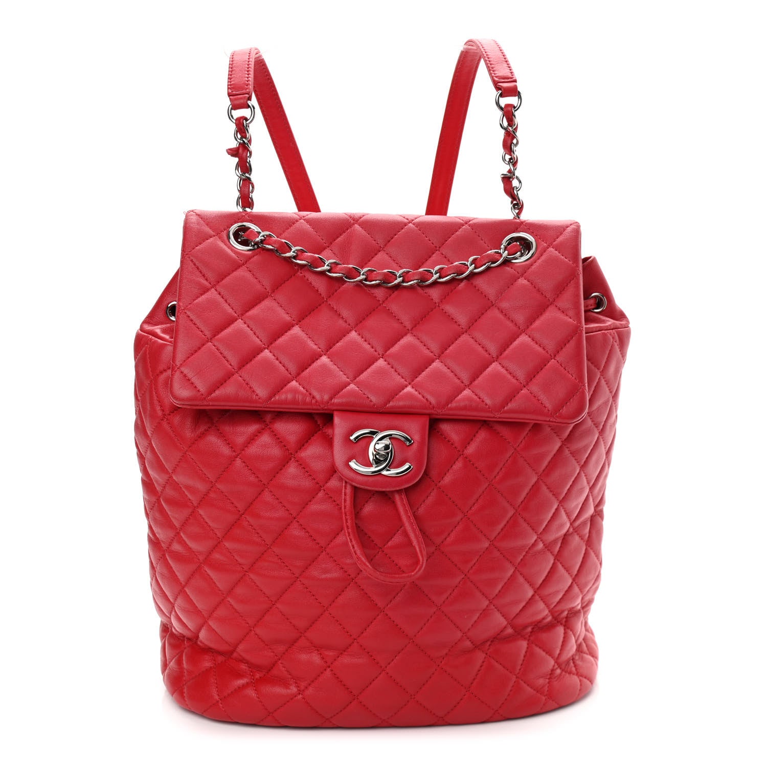 Chanel Lambskin Quilted Large Urban Spirit Backpack Red 1 of 10