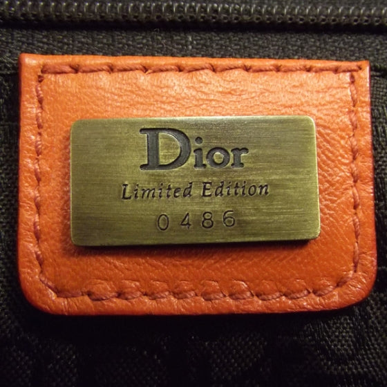 Christian Dior Leather Saddle Bag Orange LTD ED 7 of 10