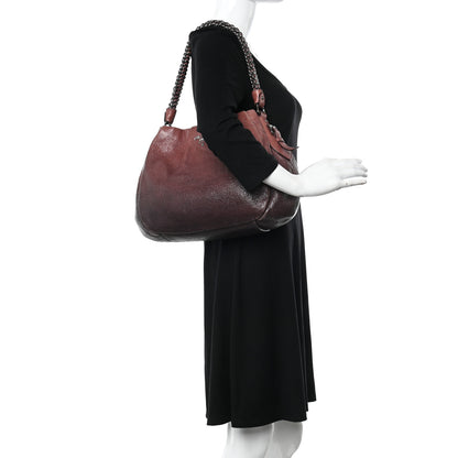 Prada Cervo Lux Large Chain Hobo Lampone Sfumato 2 of 16