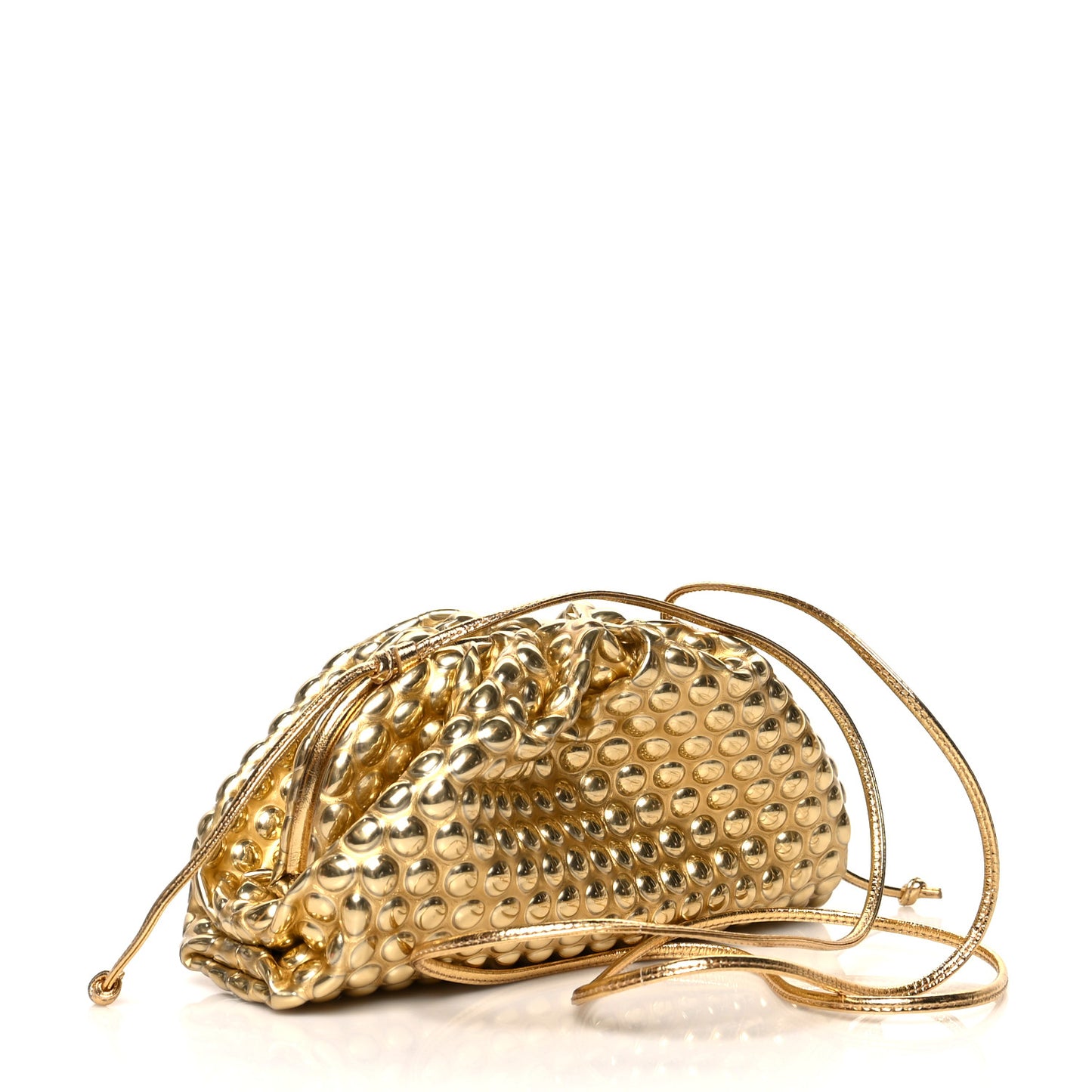 Metallic Fabric Bubble Wrap The Mini Pouch Gold