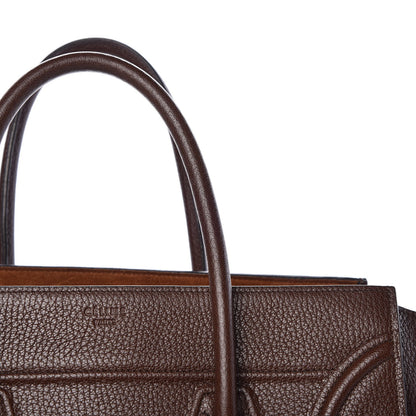 Celine Shiny Grained Calfskin Medium Phantom Luggage Brown 8 of 13