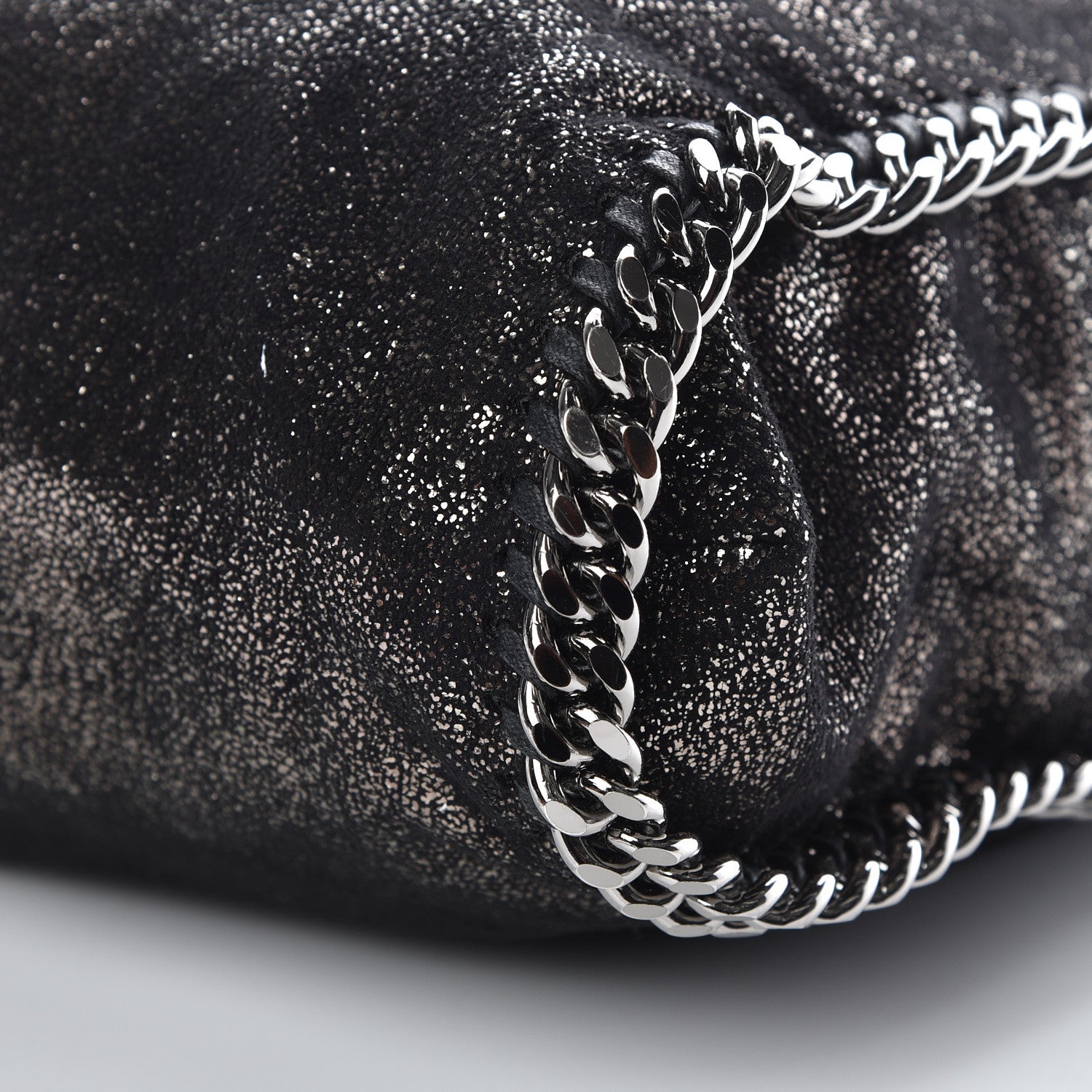 Stella McCartney Chamois Shiny Dotted Small Falabella Tote Ruthenium 11 of 11