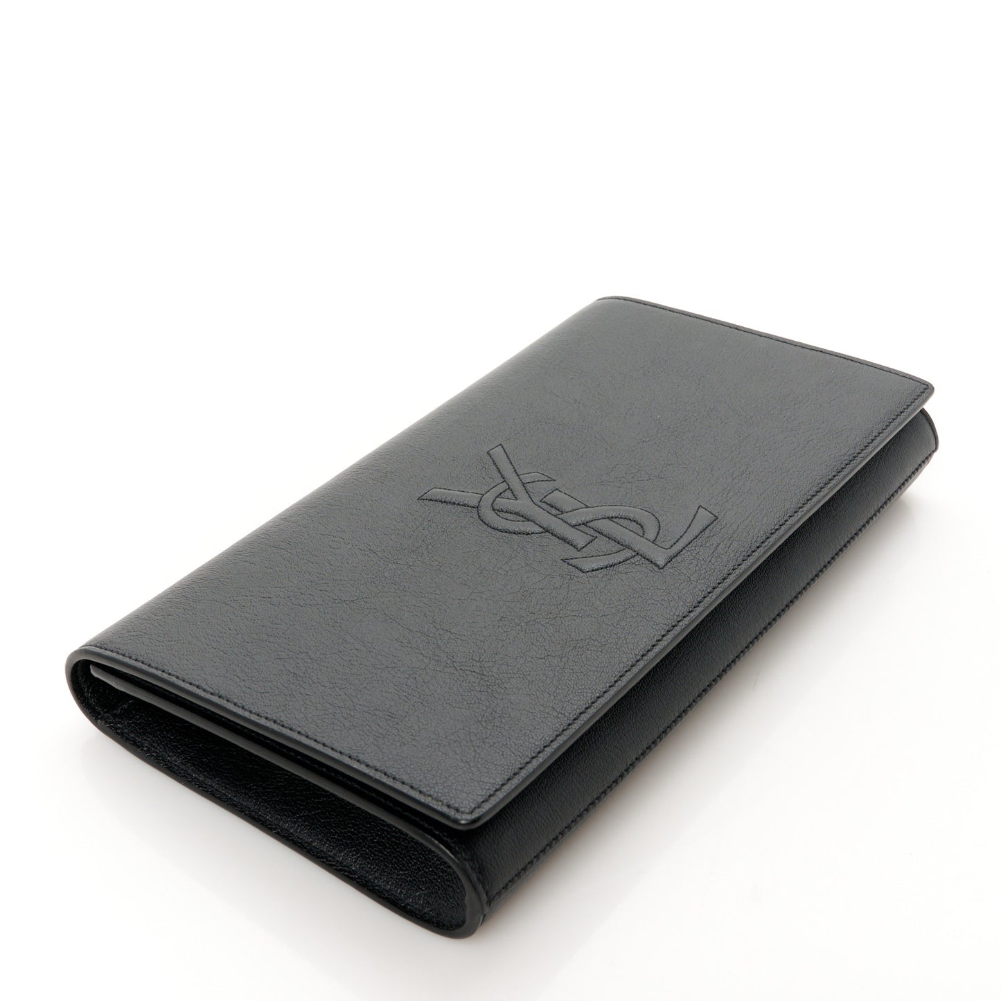 Calfskin Monogram Large Belle De Jour Clutch Black