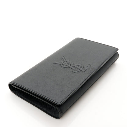 Saint Laurent Calfskin Monogram Large Belle De Jour Clutch Black 4 of 7