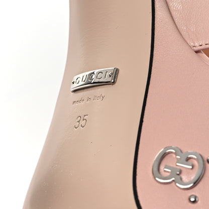 Gucci Malaga Kid Interlocking G Studs 155mm Platform Sandals 35 Perfect Pink 7 of 9